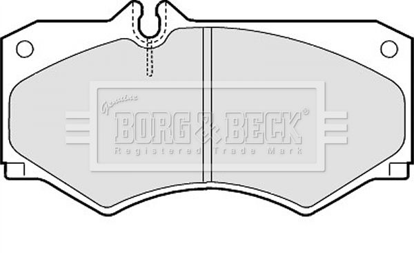 BORG & BECK stabdžių trinkelių rinkinys, diskinis stabdys BBP1089